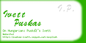 ivett puskas business card